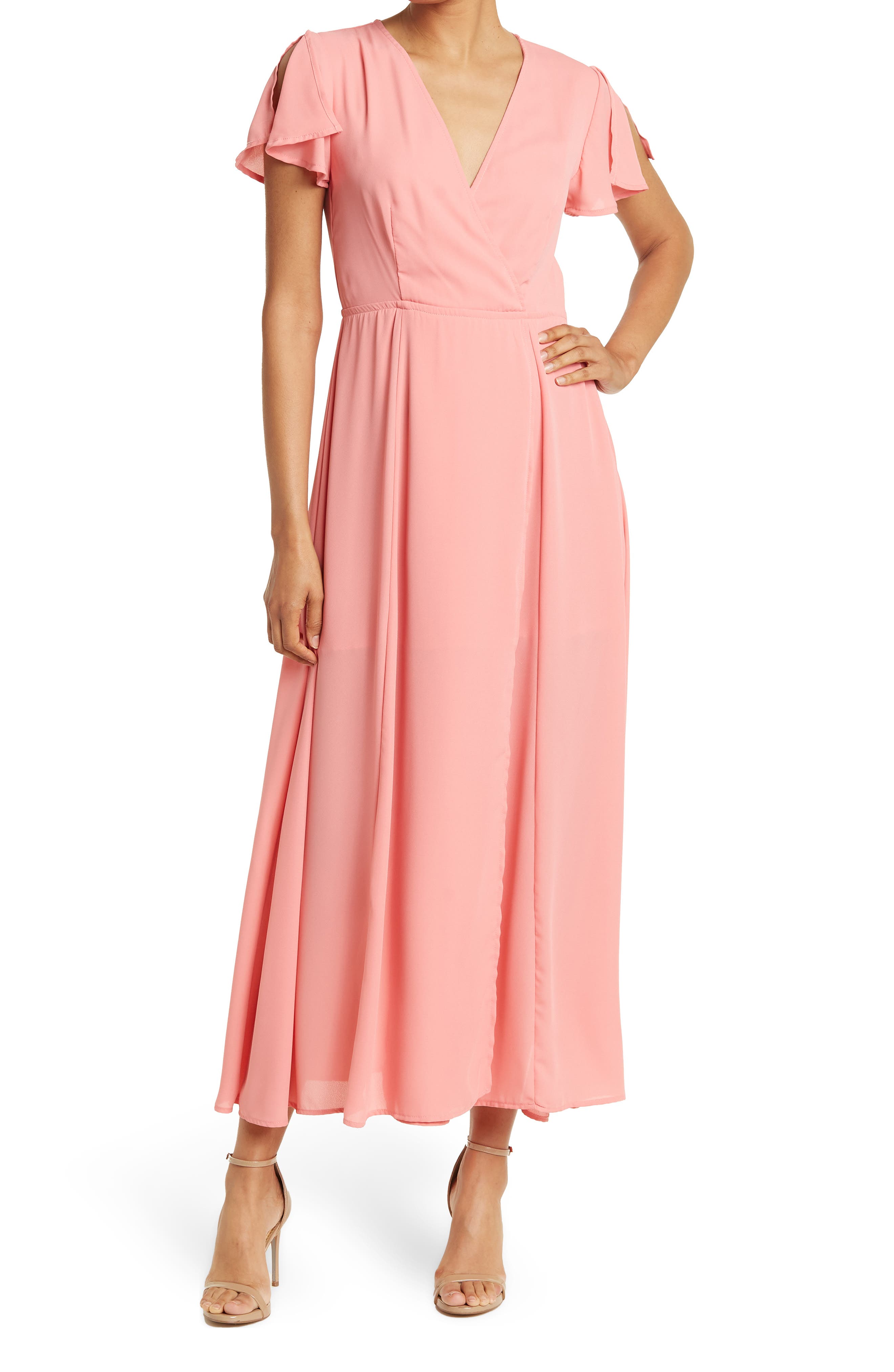 Pink Wrap Dresses | Nordstrom Rack
